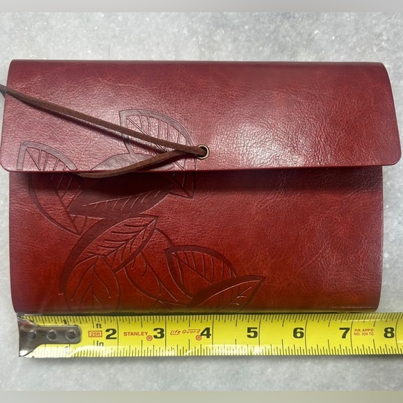 Vintage style leaf pattern notebook journal diary. Reddish Brown.  New - Picture 9 of 9